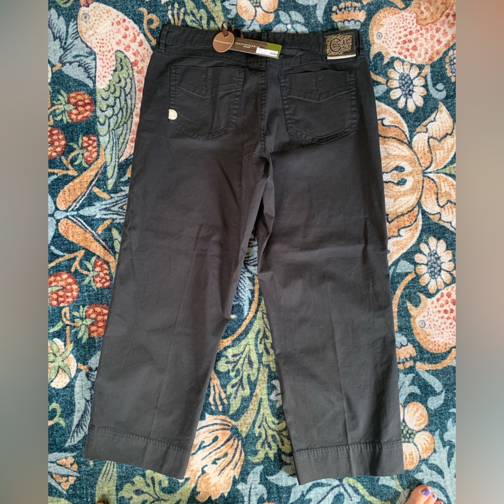 NWT American Eagle Outfitters Christopher Blue Classic Black Cropped Pants